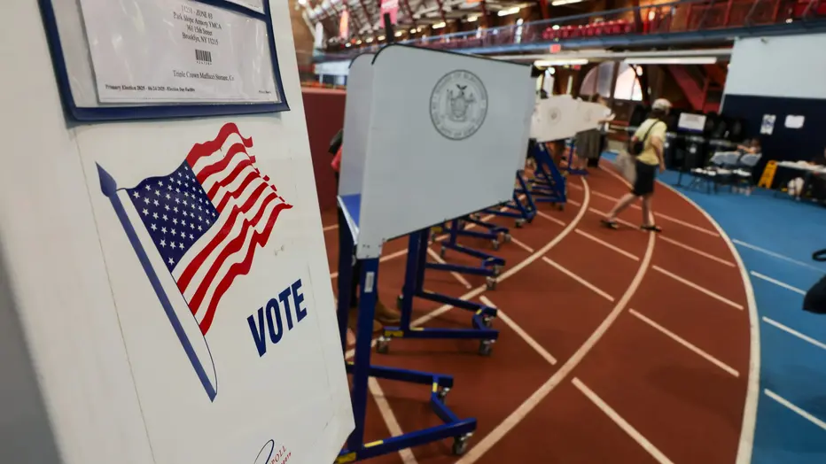 New York City voters casting ballots during the June 2026 primary election