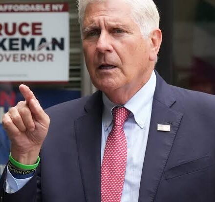 Bruce Blakeman discusses AI-generated campaign advertisements during New York's 2026 gubernatorial campaign.