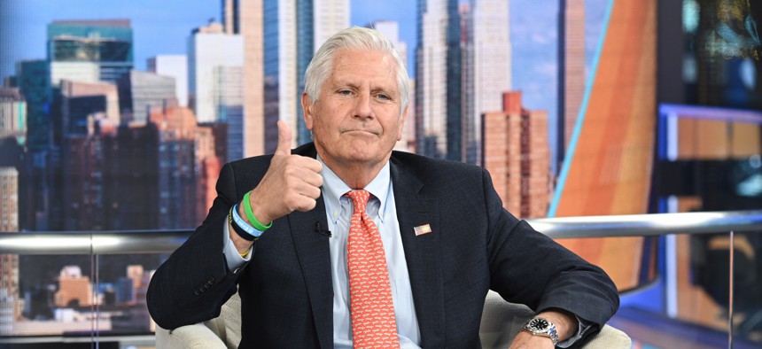 Bruce Blakeman discussing campaign fundraising during New York's 2026 gubernatorial election.