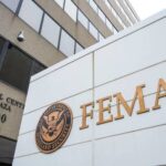 Election workers and cybersecurity infrastructure illustrating FEMA election security funding requirements and election administration.