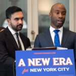 Mayor Zohran Mamdani speaking about city priorities during his first six months in office, illustrating campaign priorities in NYC elections.