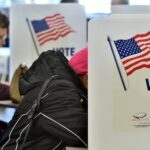 Election workers reviewing ballots during an NYC Board of Elections manual recount following the 2026 primary elections.