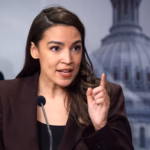 Alexandria Ocasio-Cortez during her upstate New York tour