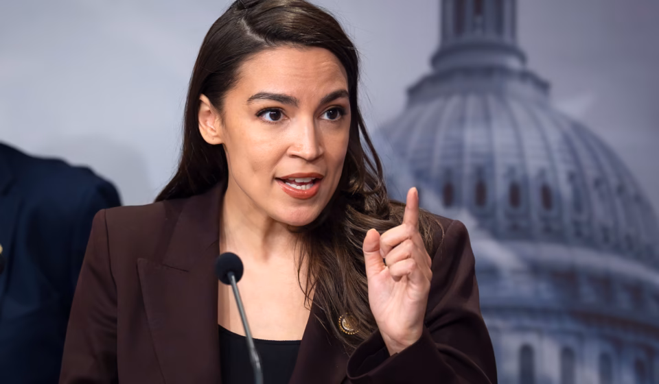Alexandria Ocasio-Cortez during her upstate New York tour