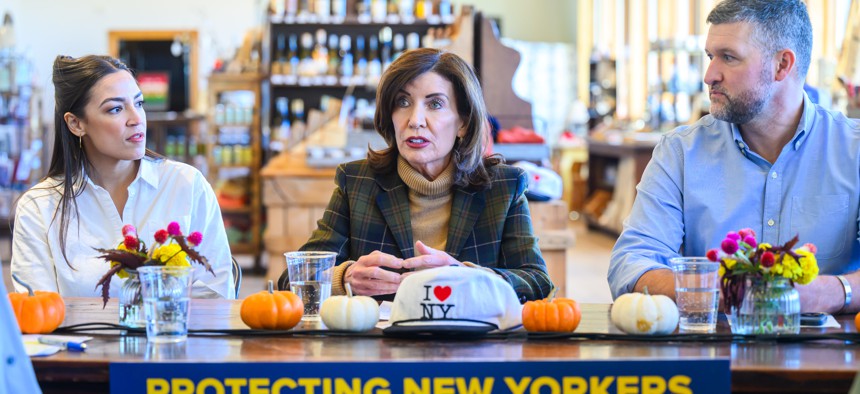 Kathy Hochul and Alexandria Ocasio-Cortez discuss data centers in New York