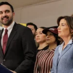 Zohran Mamdani and Kathy Hochul campaign partnership in New York