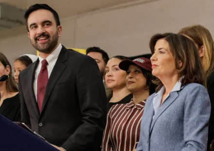 Zohran Mamdani and Kathy Hochul campaign partnership in New York