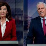 Kathy Hochul and Bruce Blakeman debate rising energy costs in New York’s 2026 gubernatorial campaign.