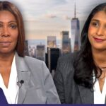 Candidates Letitia James and Saritha Komatireddy prepare for the New York attorney general race debate