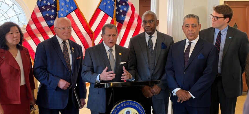 Democratic members of Congress discuss voting rights and election security in Queens